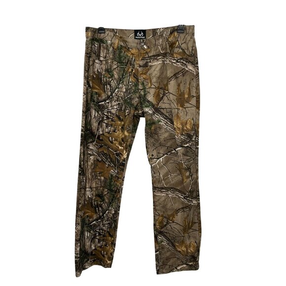 Realtree Xtra Camouflage Pants Mens 36x34 100% Cotton Hunting Outdoor Used - Picture 1 of 16